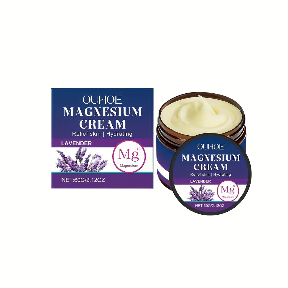 Magnesium Lavender Body Cream BOGO Buy One Get One Free - Plant Squalane Muscle Relief Massage Lotion Long-Lasting Hydration for Athletes Seniors Daily Moisturizer - product image 8