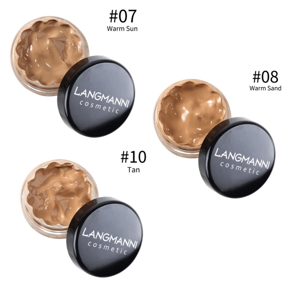 Full Coverage Concealer Set 3-Piece Waterproof Cream Foundation | Covers Dark Circles Eye Bags Blemishes Freckles | 12 Shades Blendable Contour & Highlight Makeup Kit for All Skin  - product image 7