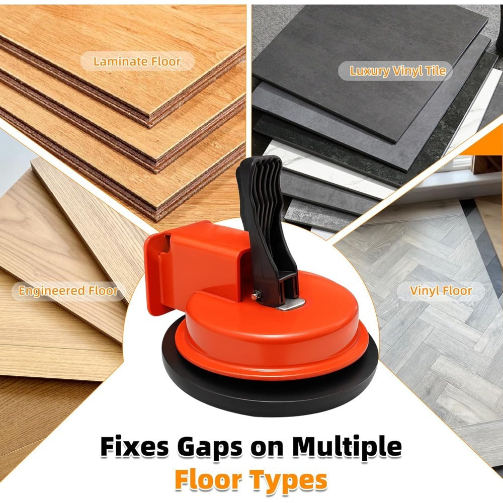 Floor Gap Repair Tool Reinforced Iron Suction Cup Pull System for Laminate Vinyl Composite Engineered Wood PVC Flooring Professional DIY Installation No Hammer Required Flooring Ga - product image 2