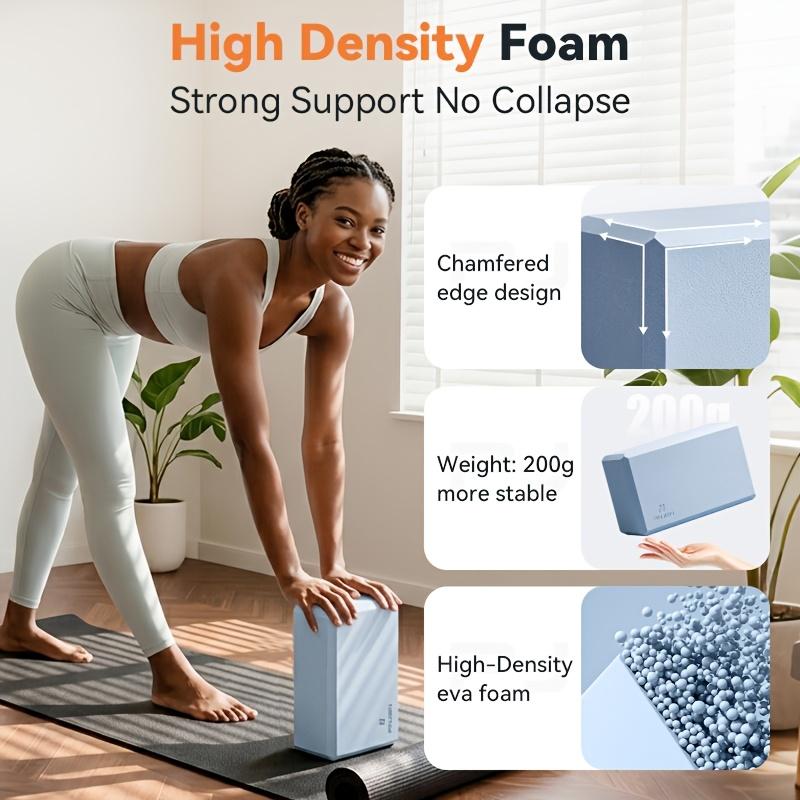 EVA High-Density Non-Slip Mats for Pilates, Stretching, Meditation & Home Fitness Workouts, Lightweight & Portable | Foam Yoga Mat Set 2-Pack - product image 17