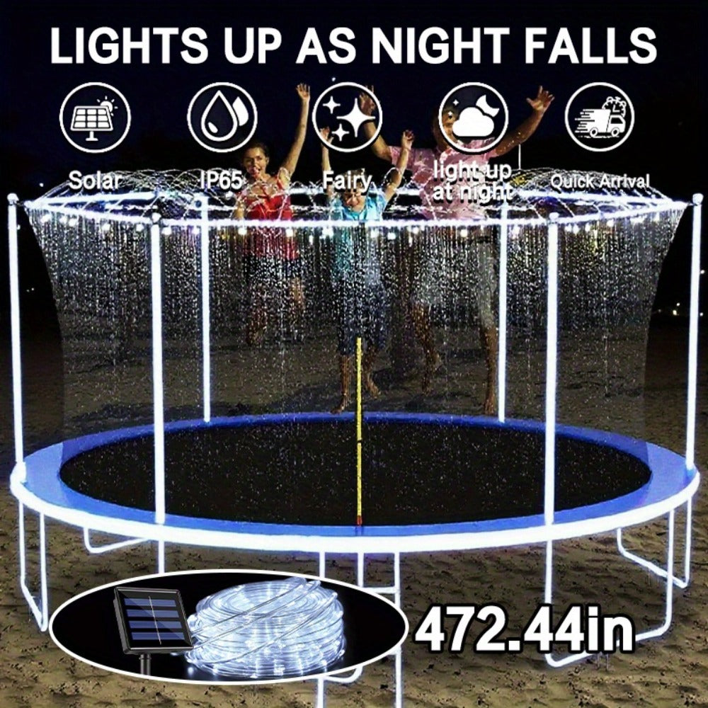 Solar LED Trampoline Lights 50 100 LEDs Colorful Rope Lights 8 Modes IP65 Waterproof Fits 8-16 Ft Trampolines Outdoor Safety Glow Night Light Kids Adults - product image 9