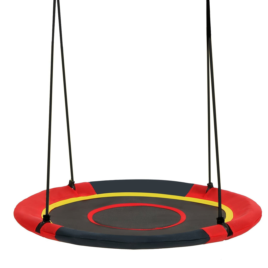 Flying Saucer Tree Swing 39"-43" | Textilene Fabric, UV & Tear Resistant, 360° Rotating with Adjustable Rope | Round Outdoor & Indoor Swing for Backyard & Garden, Multiple Colors