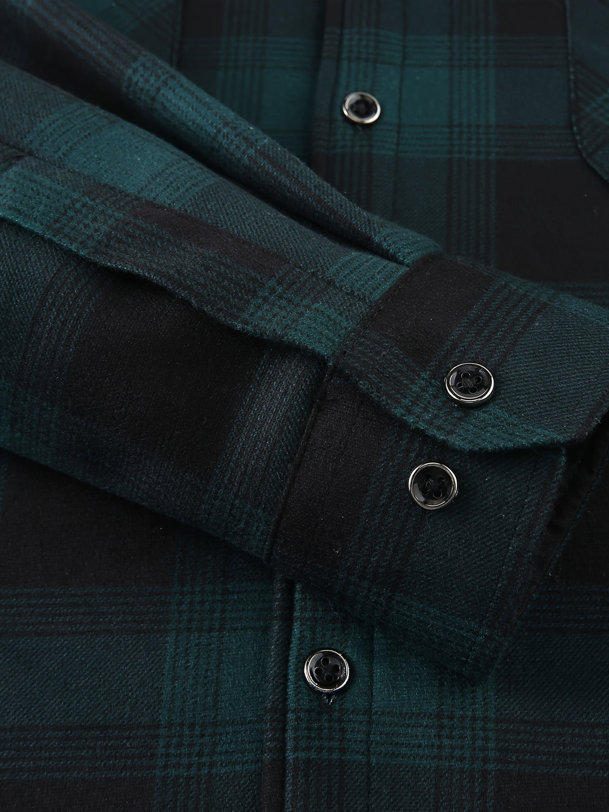 Men's Heavy-Duty Flannel Jacket - Thermal Insulated Hooded Coat with Front Pockets, Blue Black Plaid Work Jacket for Logging, Winter Outdoor Jobs, Construction - product image 19