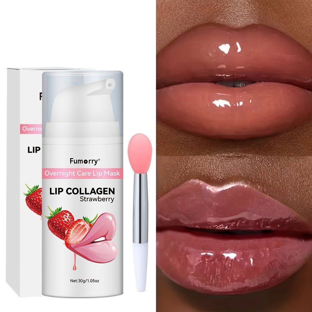 Collagen Lip Mask Overnight Plumping 30g — Moisturizing Repair Treatment for Dry Cracked Chapped Lips Night Care Revitalizing Softens Protects Firms Lip Skin Women 1.05oz - product image 11