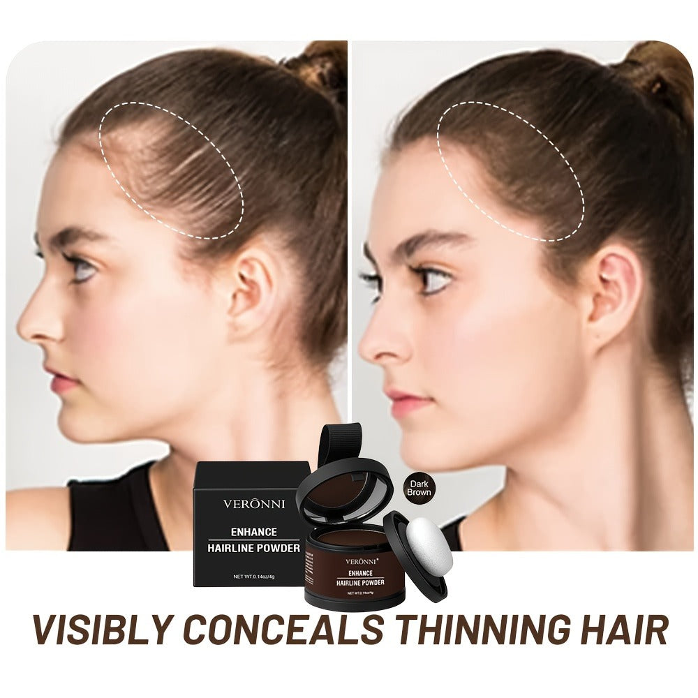 Hair Root Concealer Powder with Brush - Instantly Covers Gray Roots & Thinning Hairline, Plant-Based Keratin Formula, Natural-Looking Coverage for All Hair Types, Women & Men, 6 Sh - product image 4
