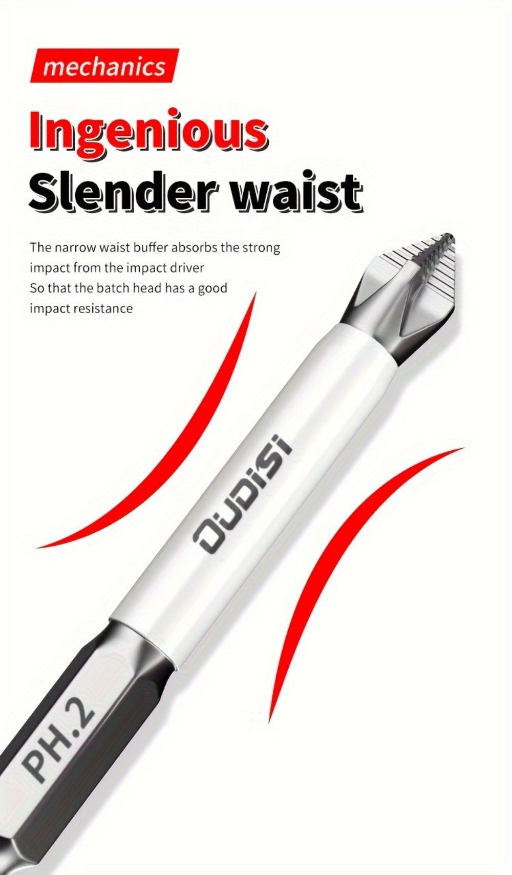 Magnetic Screwdriver Bits Set 6pcs, Phillips Cross Drill Bits with High-Strength Impact Resistance & Non-Slip Design, Electric Screwdriver Bit Kit 25 50 65 70 90 150mm for Power Dr - product image 15