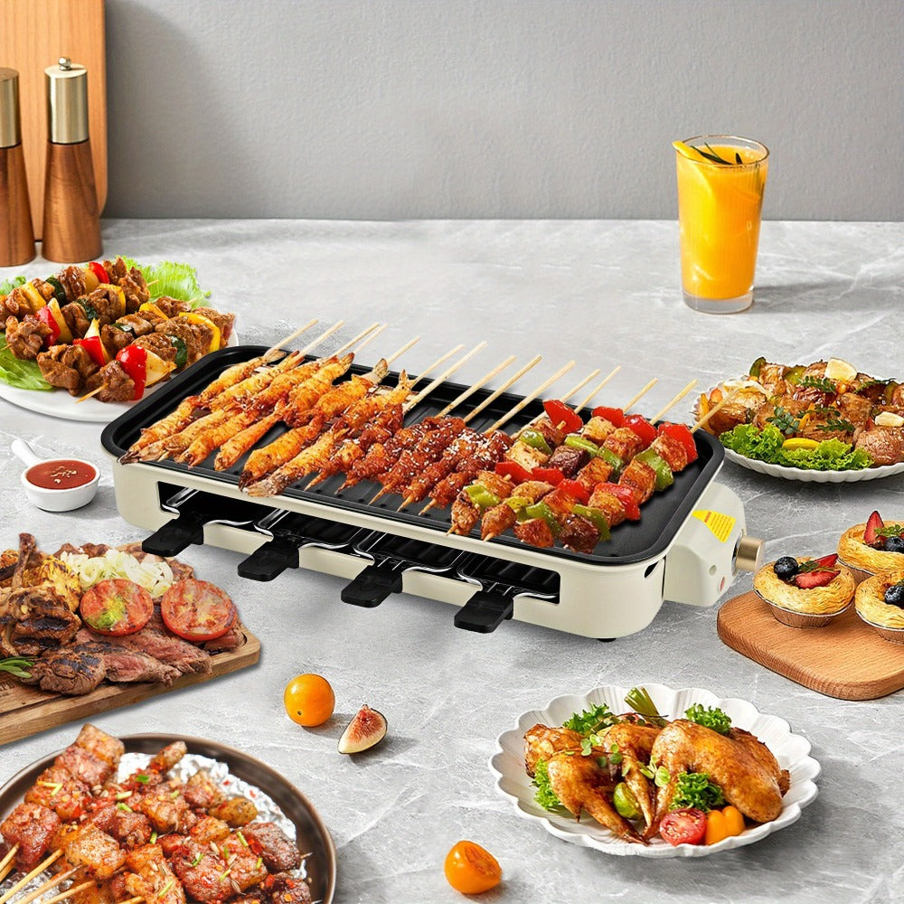 Indoor Electric Smokeless Grill 1500W – Raclette Table Grill with 3 Mini Pans, 16x9" Non-Stick Detachable Plate, Dishwasher Safe, Portable for Home Kitchen - product image 11