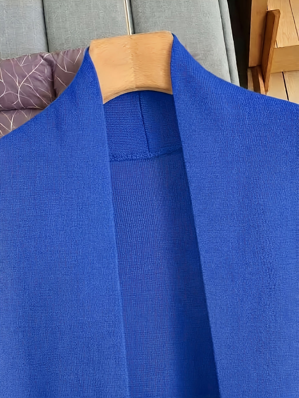 Genuine - Women's Autumn and Winter New Loose Set: Long Wide-Leg Pants + Shawl Cardigan + High-Collar Sweater Vest Fashion Three-Piece Set - product image 26
