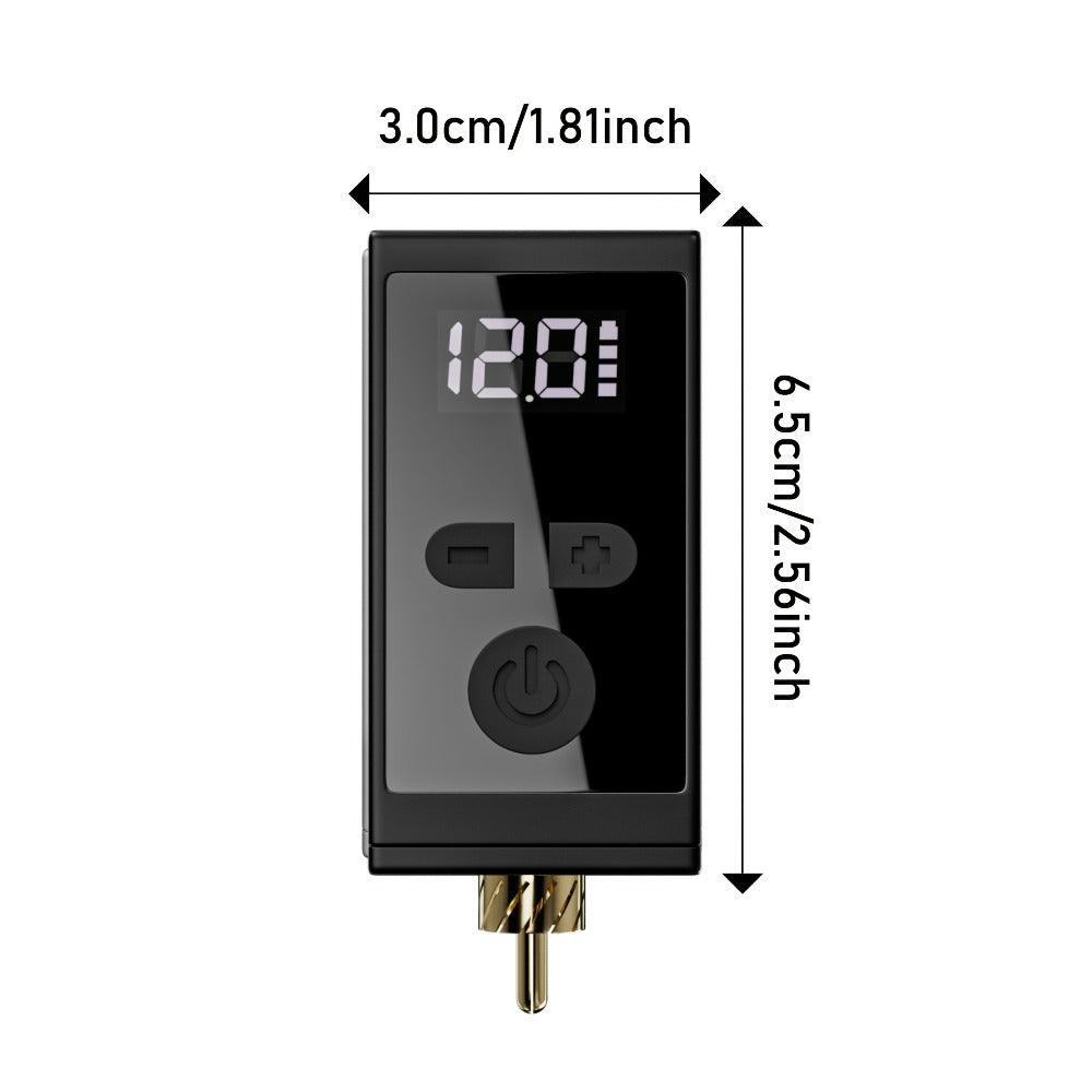 Wireless Tattoo Battery Power Supply 1450mAh Neebol WX-1 Plus — RCA LED Display, 12V Boost Mode, 6-Hour Runtime, USB-C Charging, for Rotary Machines & PMU Pens - product image 10