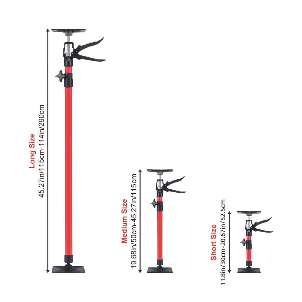 Telescopic Support Rod Adjustable 11.8-114in 154 lb Heavy Duty Anti-Slip Third Hand Support System 2pcs Drywall Lifting Cabinet Jack Wardrobe Installation Prop Tool-Grade Support K - product image 4