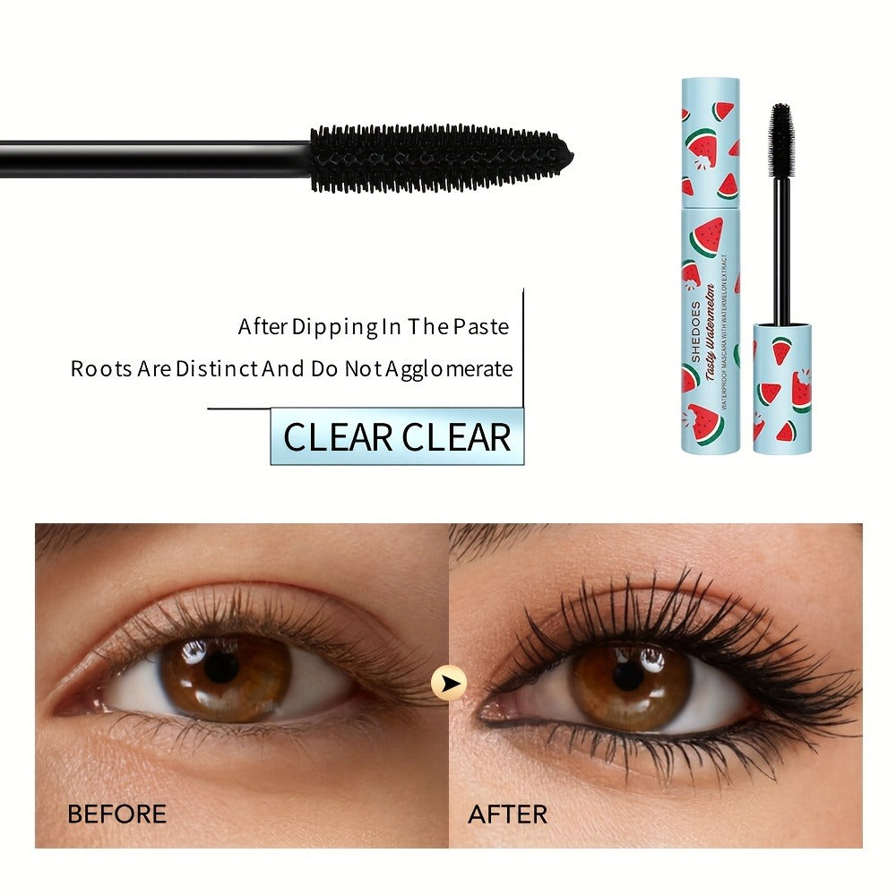 Waterproof Mascara 2 Pack Watermelon — Lengthening Curling & Thickening Formula, Natural Lash Extension, Long-Lasting Smudge-Proof, Beginner-Friendly Eye Makeup for Women - product image 4