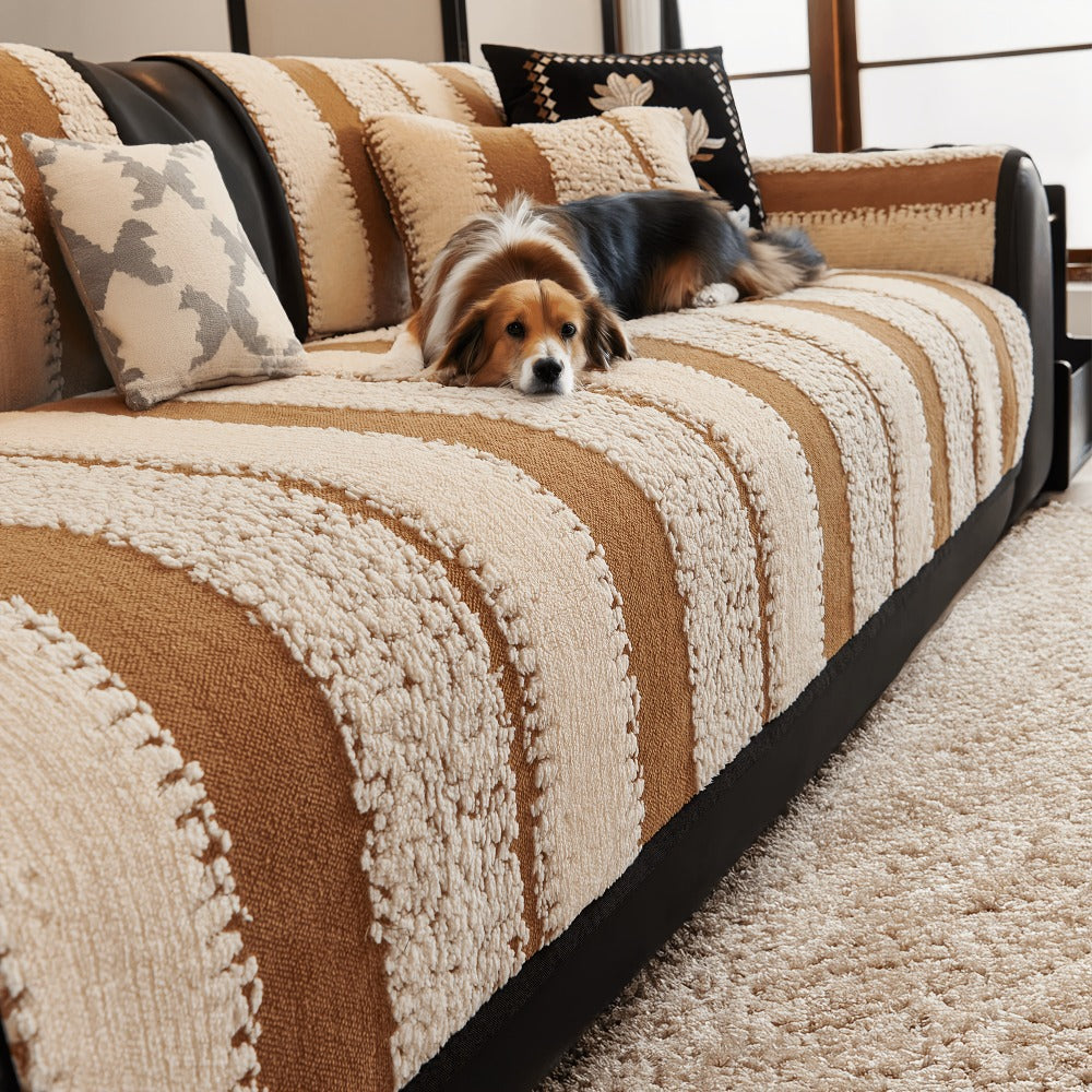 Sofa Cover Plush Non-Slip Washable Sectional Couch Slipcover Soft Durable Furniture Protector for Pets Cats Dogs 2 3 4 Cushion Sofa L-Shape Modern Sofa Pad Warm Sitting Cover All S - product image 24