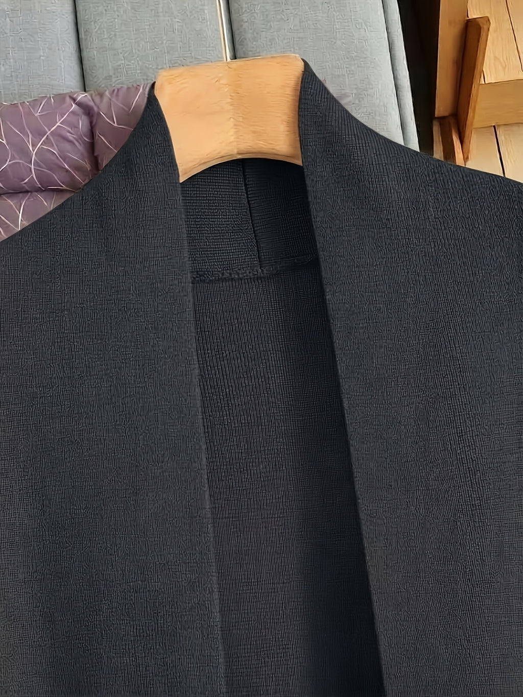 Genuine - Women's Autumn and Winter New Loose Set: Long Wide-Leg Pants + Shawl Cardigan + High-Collar Sweater Vest Fashion Three-Piece Set - product image 44