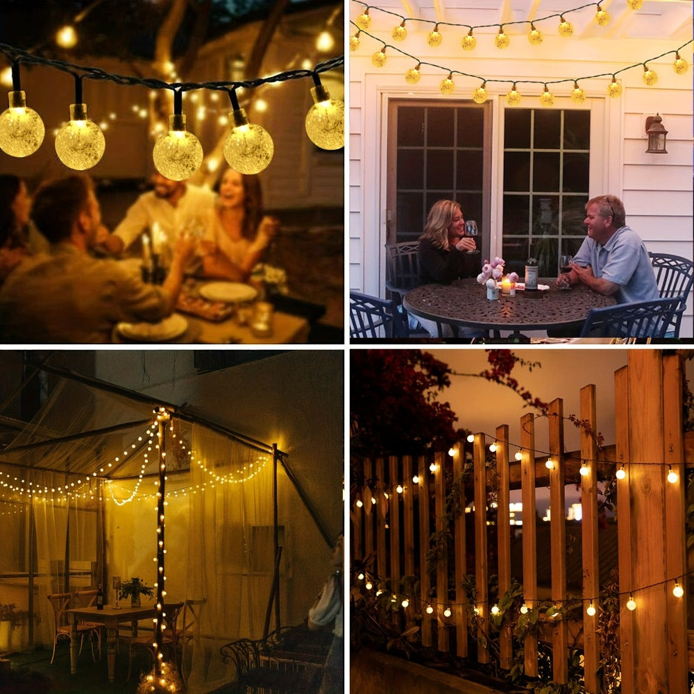 Solar String Lights Outdoor LED – 39/50/72/100/105FT Spherical Bulb & Warm/Cool White with Remote Control | IP65 Waterproof 12-Hour Solar Powered Fairy Lights for Patio, Garden & F - product image 16