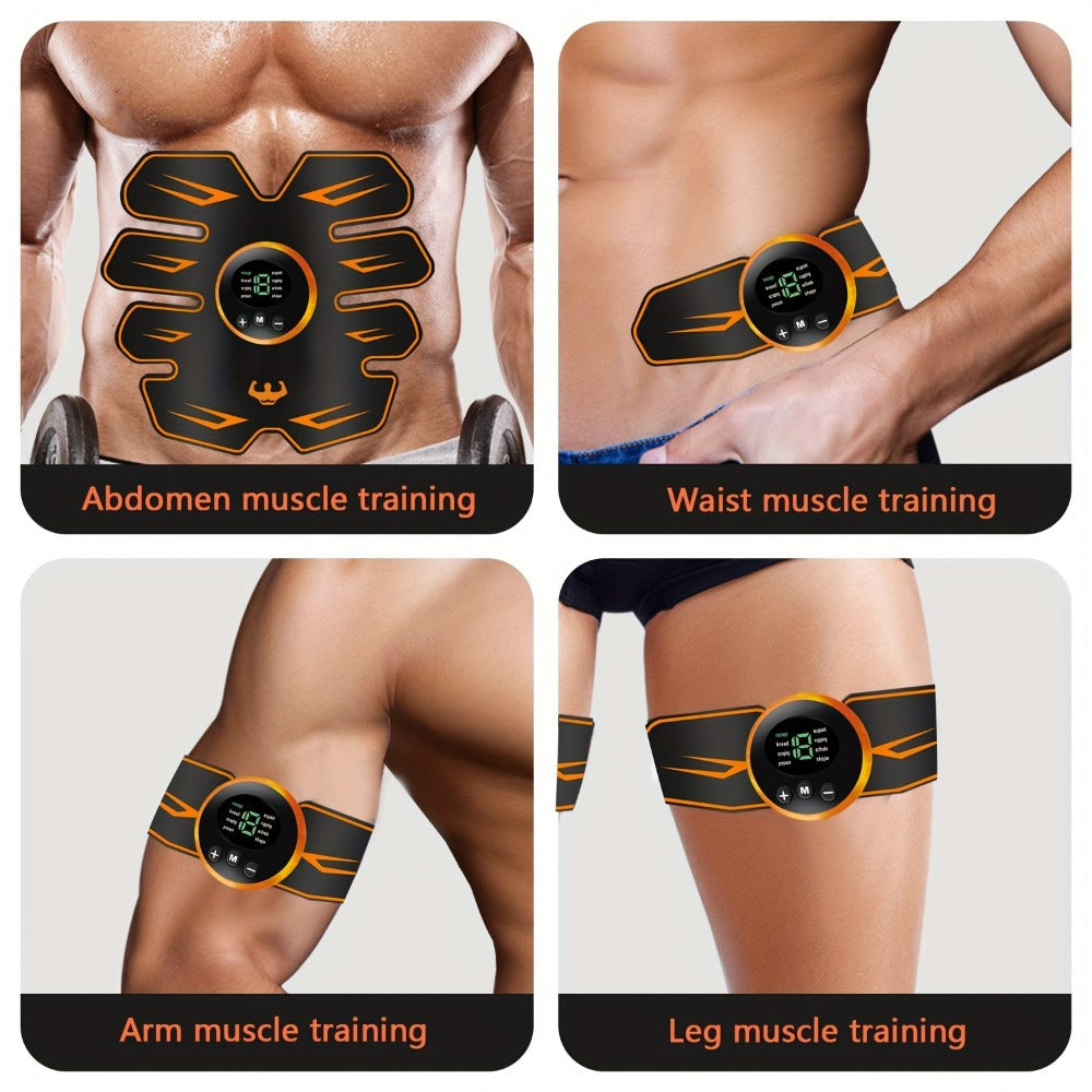 EMS Muscle Stimulator Abdominal Trainer Electric ABS Toning Belt for Core Strengthening Fat Burning Body Sculpting Home Gym Fitness Equipment for Men and Women - product image 7