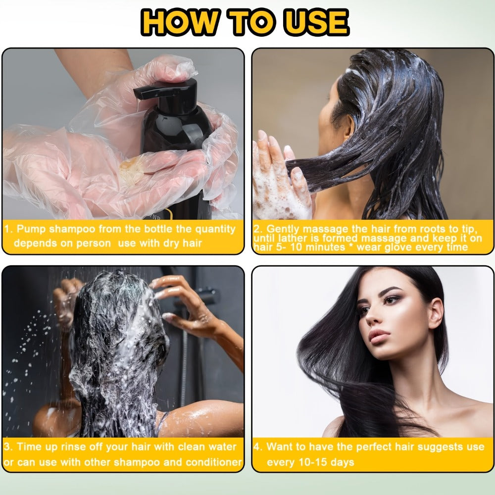 Hair Dye Shampoo Natural Plant Pigments – Covers Gray Hair Fast in 1 Wash, 16.91oz Color Shampoo in Black, Red, Brown, Dark Brown & Chestnut Brown for Women & Men, All Hair Types - product image 11