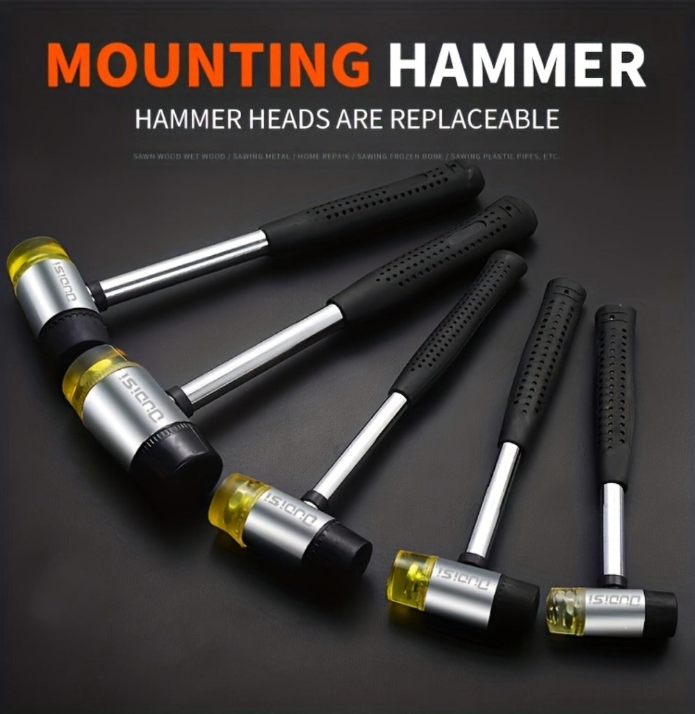 Double-Head Rubber Mallet – Plastic Installation Hammer with Rubber Handle, Rebound-Proof Soft Mallet for Floor Installation, Tile, Jewelry, Leather Crafts & Woodworking (25/30/35/ - product image 13