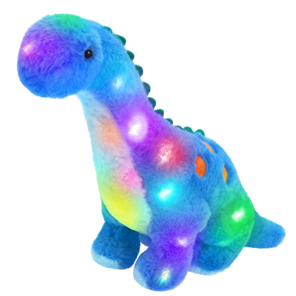 Dinosaur Stuffed Animal Plush Glowing Blue Dino with Music LED Light Up Soft Toy Glow in the Dark Birthday Gift for Kids Boys Girls Dinosaur Lovers for Home - product image 4