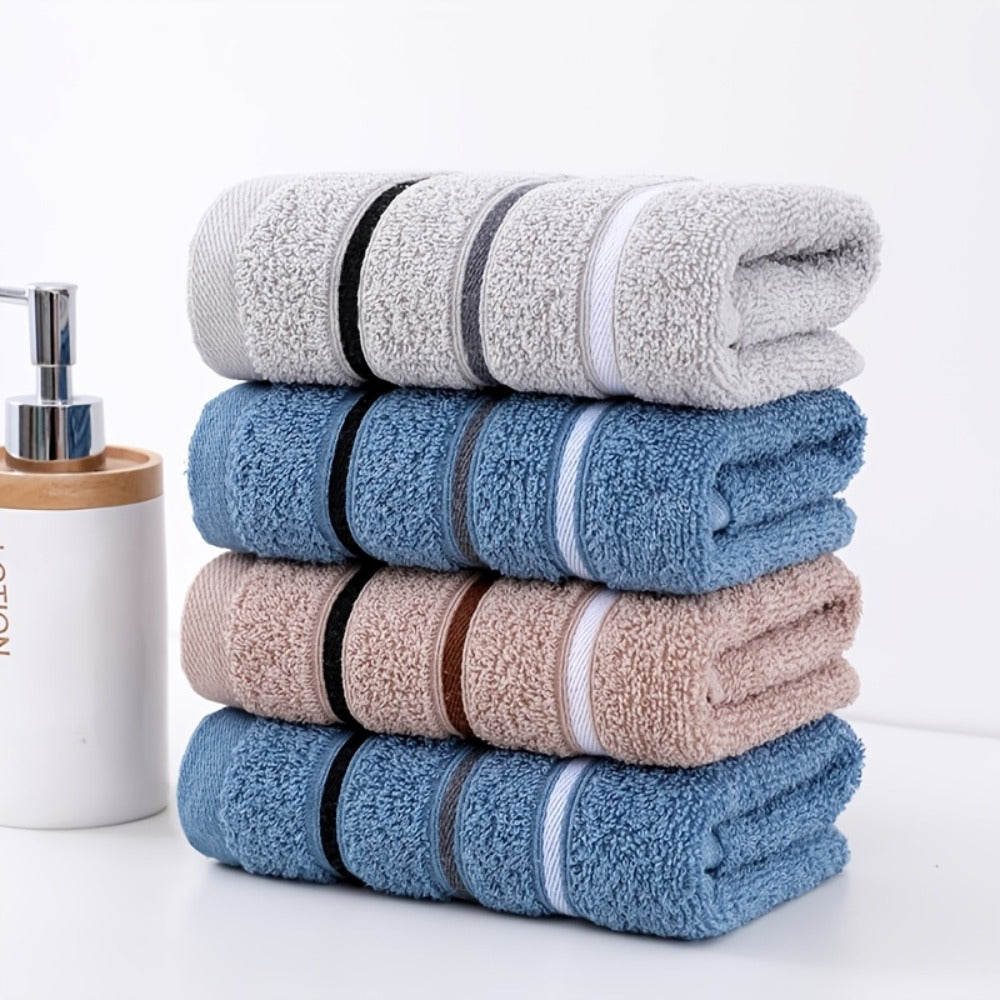 Washcloths 2 Pack Premium Soft Absorbent 102GSM Knit Fabric Face Towels Quick Dry Multipurpose Bath Washcloths for Body Face Kitchen Random Color Holiday Gift - product image