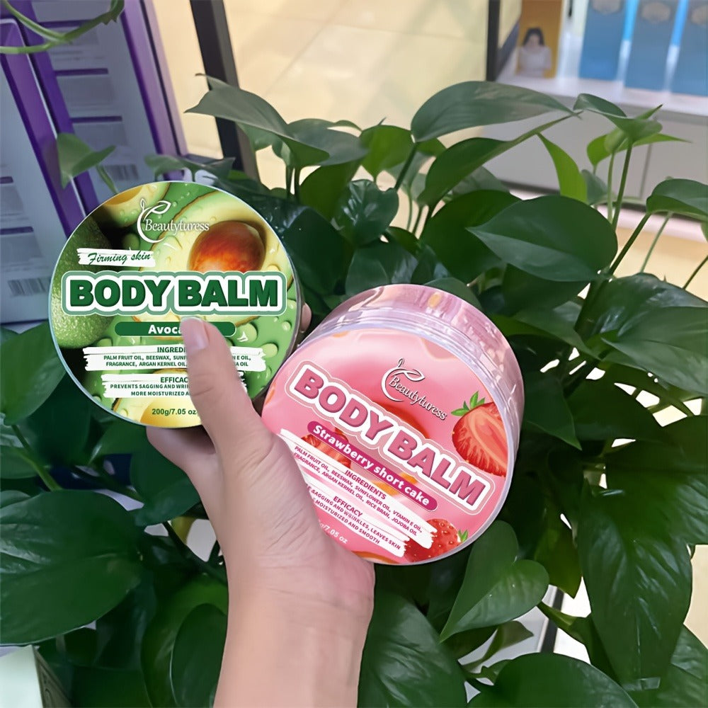 Body Butter Cream 200g Shea Butter Vitamin C Glycerin — Deep Moisturizing Body Glaze for Dry Skin Long-Lasting Hydration Hypoallergenic, 6 Fruity Scents Strawberry Peach Watermelon - product image 8