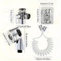 Handheld Shower Head Kit with Hose Bracket Diverter Faucet Adapter High Pressure Portable Shampoo Spray Set for Bathroom Sink Hair Washing Travel - product image 9