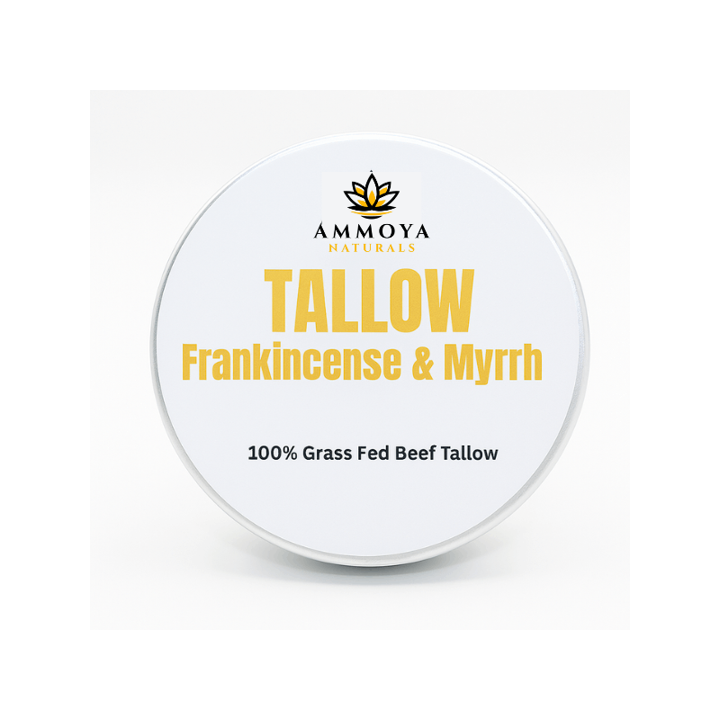 Tallow Balm Grass-Fed Natural Moisturizer for Dry Skin — Deep Hydrating Handcrafted Body Balm 3 Scents Chamomile Rose Honey Frankincense Myrrh, Nourishing Skin Balm for Women Men - product image 17