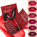 Red Lip Gloss Set 6 Pcs Squalane Long-Lasting Non-Transfer Moisturizing Glossy Lip Glaze Vibrant Red Tones Crimson Berry for Date Night Party Wedding Gift for Women - product image 10