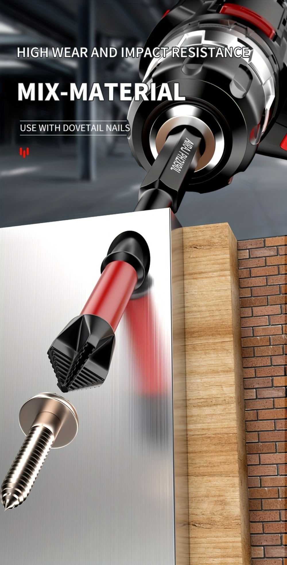Impact Screwdriver Bits S2 Steel Anti-Slip, Magnetic Phillips Cross Drill Bit Set with Anti-Slip Teeth & High Hardness Tungsten Steel, Power Tool Bits for Home Repair, Bicycle, Fur - product image 16