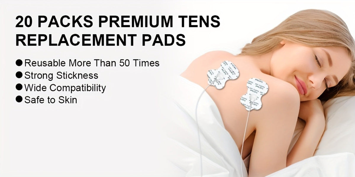 TENS EMS Electrode Pads 35mm Snap Reusable Replacement Pads Highly Conductive Latex Free Non-Irritating Gel for TENS EMS Muscle Stimulator Units 10 20 40 80 Pcs Options - product image 17
