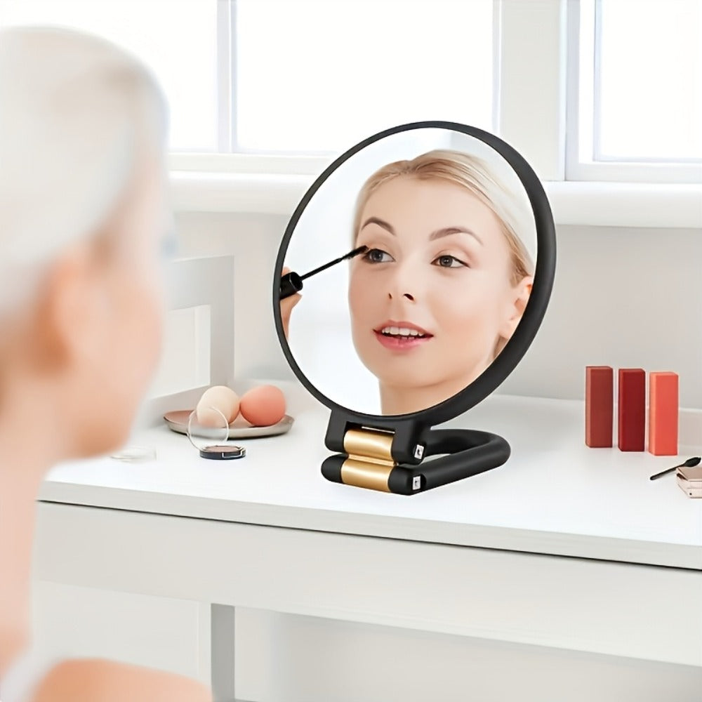 70X Magnifying Mirror Double-Sided 1X & 70X Zoom 360° Adjustable Handle - Handheld Desktop Wall Hang HD Precision Skincare Makeup Mirror for Women Pore Inspection - product image 4