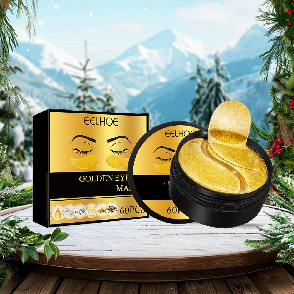Under Eye Patches 120pcs (2 Boxes) with Hyaluronic Acid, Collagen & Glycerin - Gold Eye Mask for Dark Circles, Puffiness & Fine Lines, Deep Moisturizing Eye Contour Treatment - product image 9