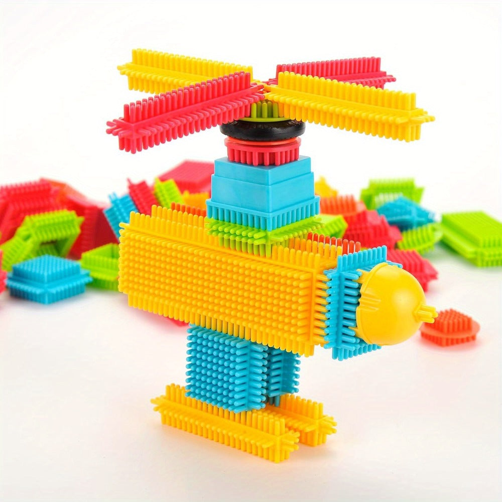 Soft Interlocking Brush Building Set, Sensory STEM Learning Toy for Kids Ages 2 3 4 5, Creative Open-Ended Educational Gift for Boys & Girls, Birthday - product image 16