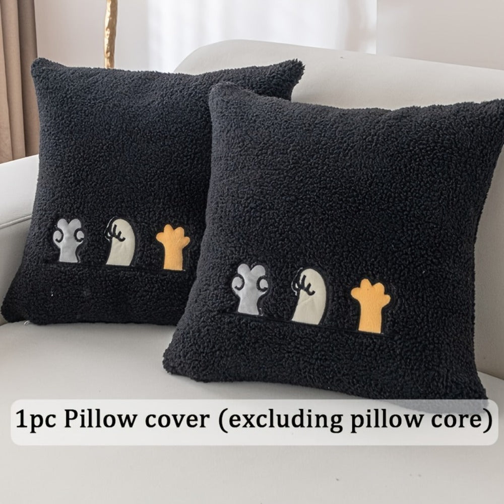 Plush Shearling Sofa Cover Non-Slip Pet-Friendly Couch Protector Animal Bone Embroidery Soft Warm for Living Room Bedroom Office 2 3 4 Seater - product image 31