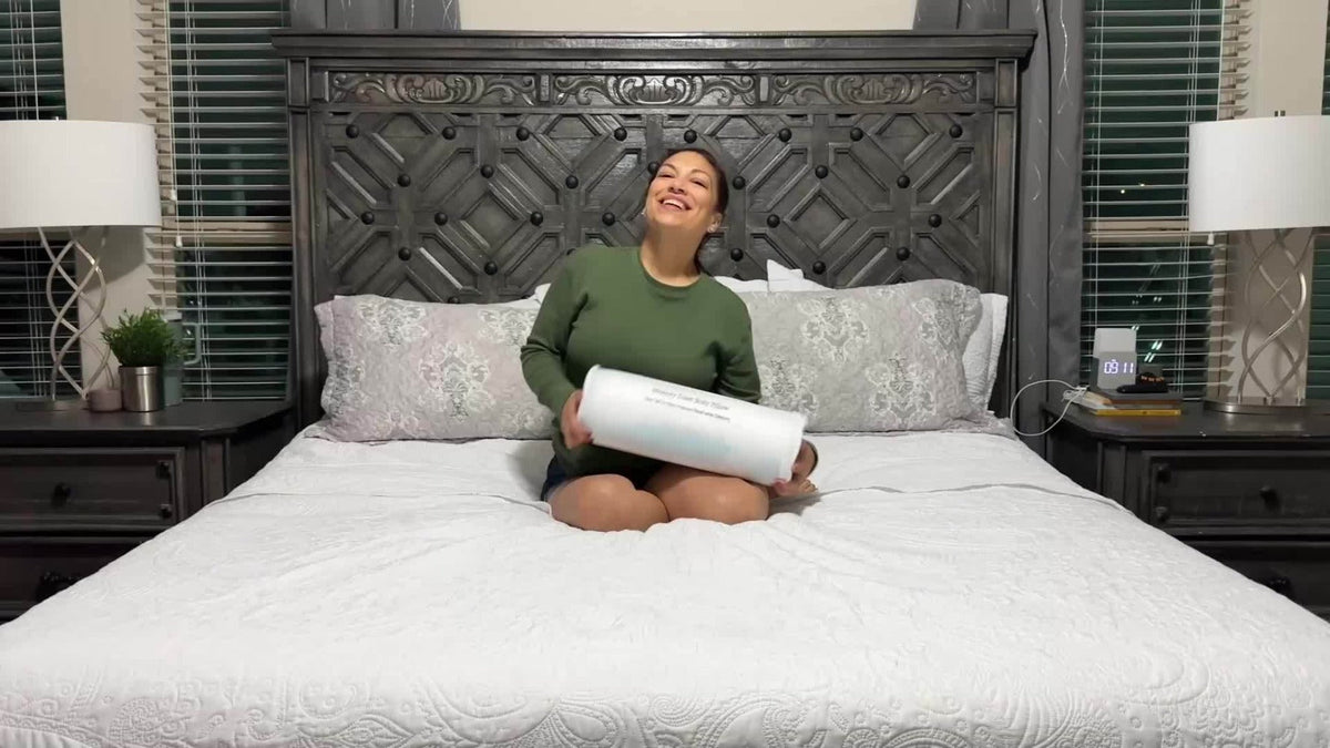 Body Pillow for Adults Full Body Pillow Firm Long Sleeping Pillow for Back Stomach Side Sleeper Bed Pillow Support Pregnancy Pillow Grey Pink - product image 13
