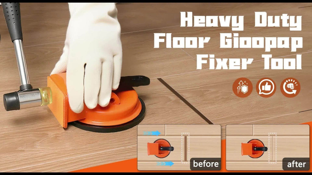 Floor Gap Fixer Tool with 4.84" Suction Cup, Laminate Floor Gap Repair Tool Kit for Vinyl Plank Hardwood Floors, Professional Plank Grabber with Metal Body & Felt Pad, Floor Instal - product image 9