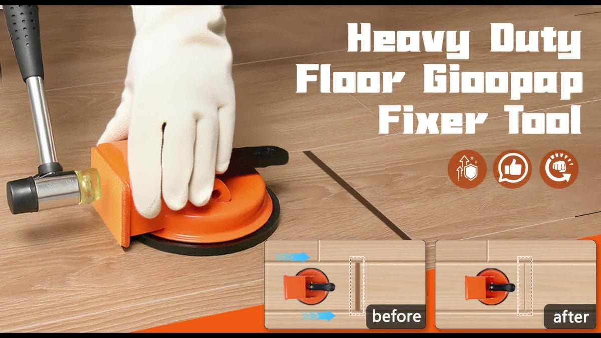 Floor Gap Fixer Tool with 4.84" Suction Cup, Laminate Floor Gap Repair Tool Kit for Vinyl Plank Hardwood Floors, Professional Plank Grabber with Metal Body & Felt Pad, Floor Instal - product image 9