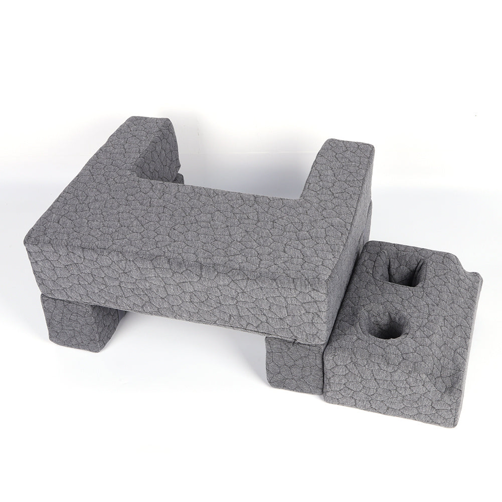 Adjustable Reading Gaming Wedge Pillow with Armrests – Multipurpose Foam Support Pillow for Bed, Sofa & Floor, Steam Deck & Switch Compatible, Gray - product image 17