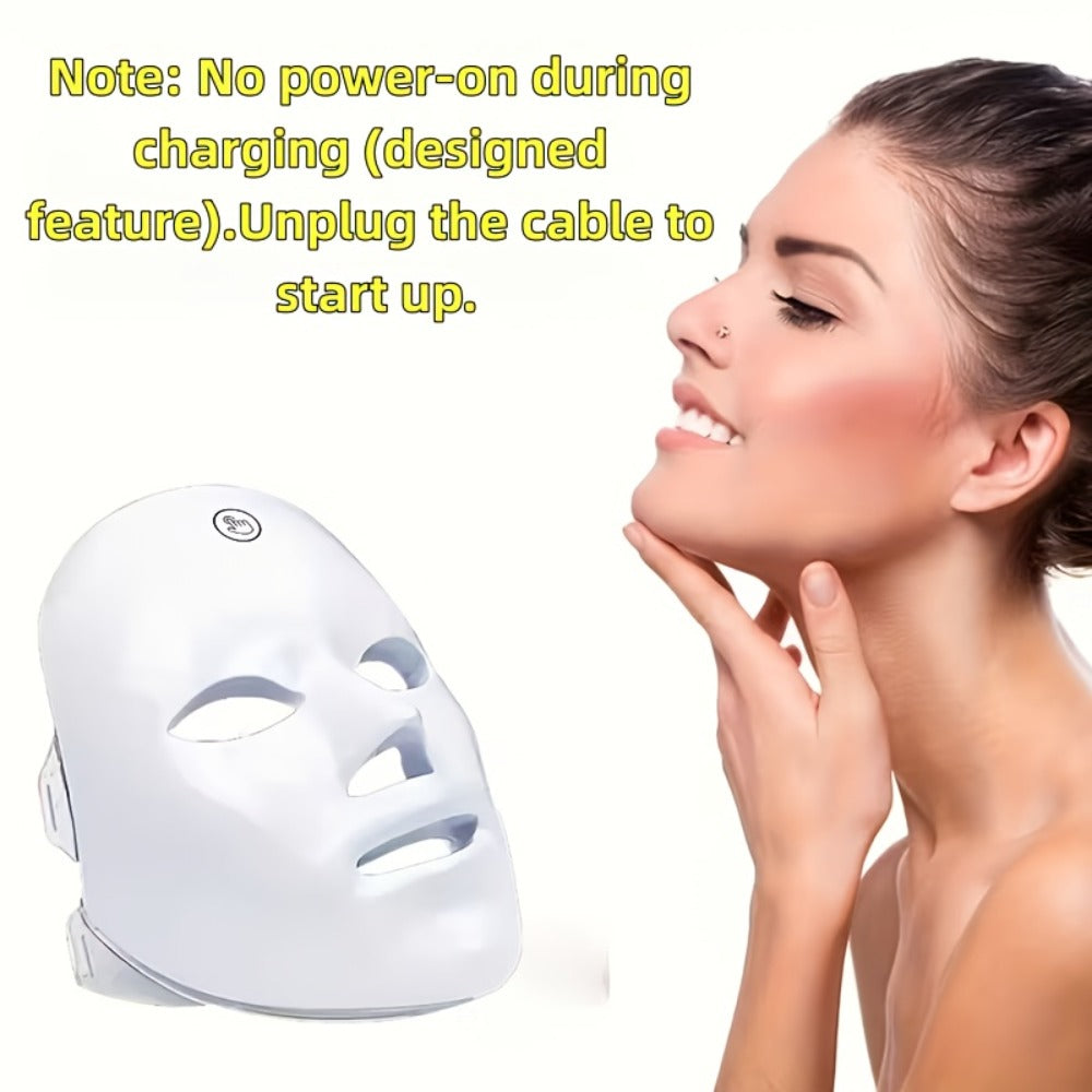 LED Facial Beauty Device 7-Color Light Therapy Portable At-Home Skincare Tool — USB Rechargeable Skin Rejuvenation Anti-Aging Face Care Gift for Women - product image 13