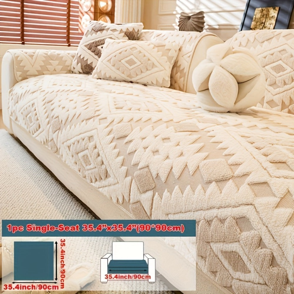 Thick Plush Sofa Cover Non-Slip Pet Friendly Machine Washable Couch Slipcover Furniture Protector for Living Room Bedroom Office Armrest to 4-Seat Multiple Colors - product image 21