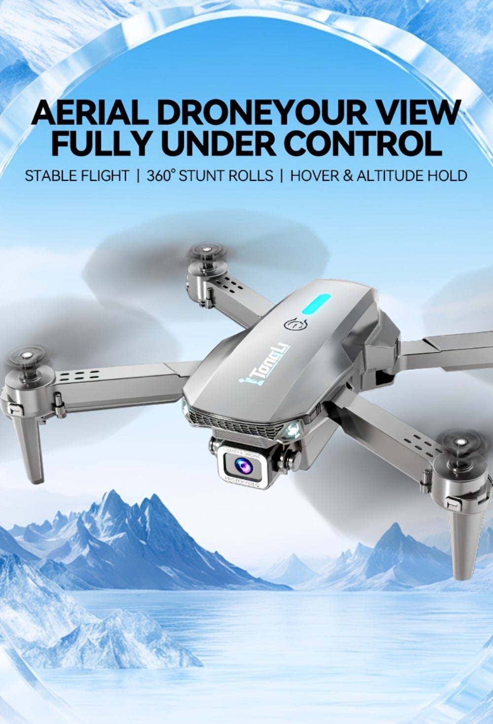 Beginner Vlogging Aerial Photography Quadcopter Gift for Kids Teens Adults | Foldable HD Camera Drone Free Storage Bag USB-C Charging 3D Flips Single or Dual - product image 12