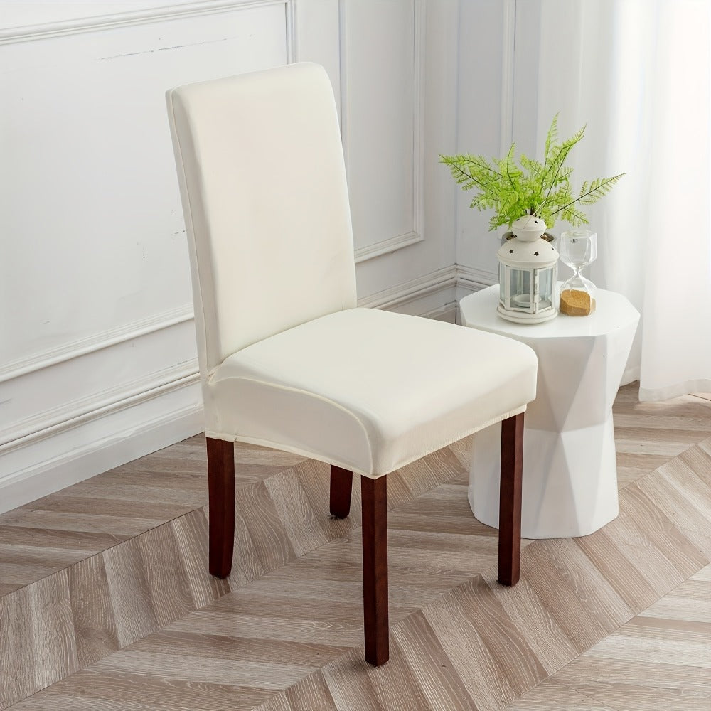 Stretch Dining Chair Covers Set | Elastic Jacquard Slipcovers for Dining Room Kitchen Wedding Office, 4pcs or 6pcs, 9 Colors, Washable Furniture Protector - product image 30