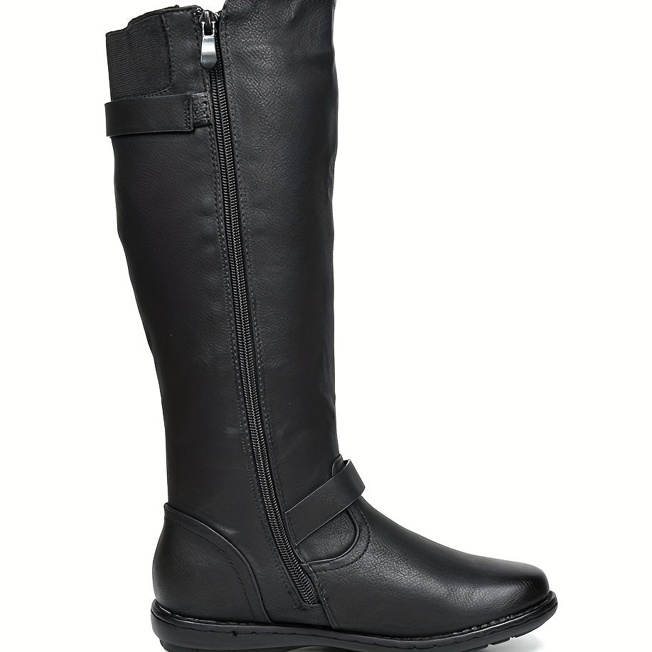 Women's Faux Fur-Lined Knee High Winter Boots Fall Tall Boots - product image 9