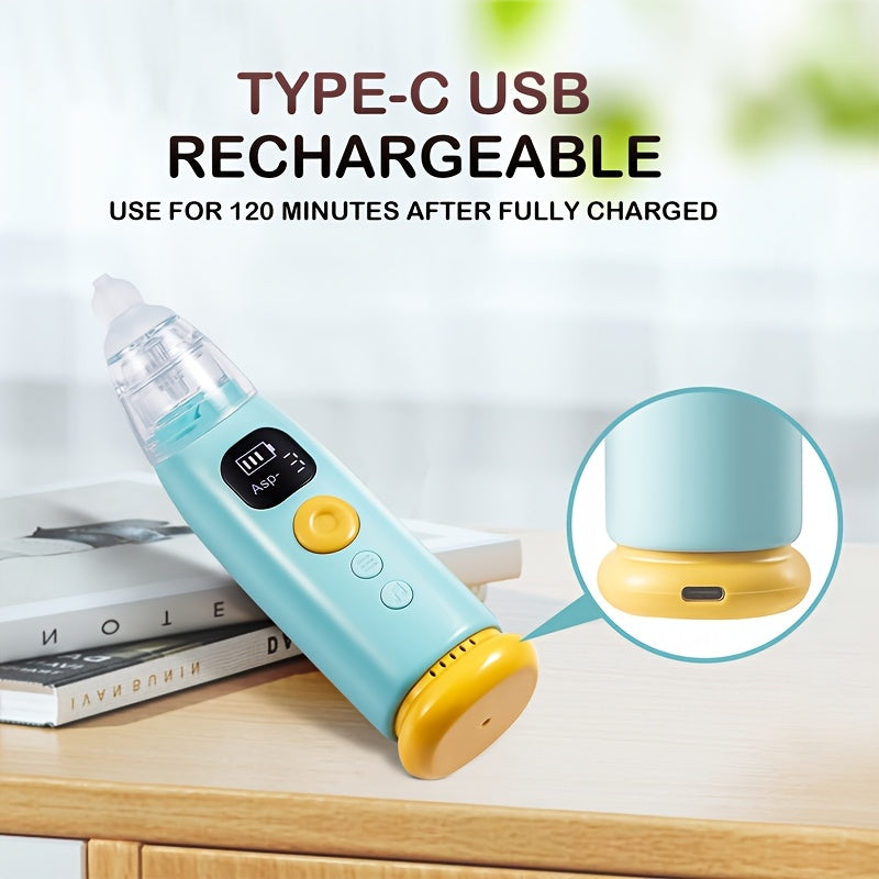 Electric Baby Nasal Aspirator with 3 Soft Silicone Tips, Adjustable Suction & Soothing Music/Light Suitable for, - Ear-Free Nose Sucker for Use, Operation - product image 2