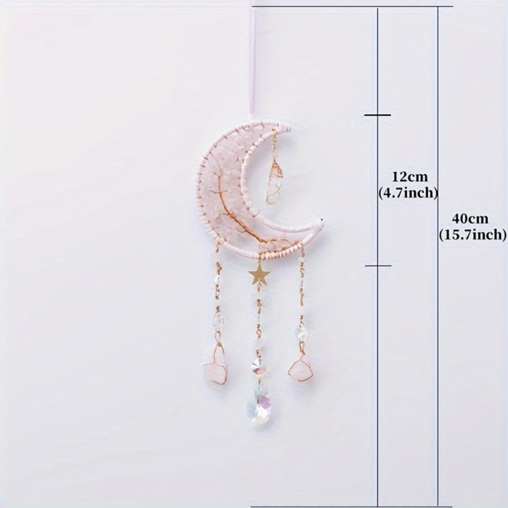 Dreamcatcher Moon Suncatcher Wall Hanging – Handmade Boho Wind Chime Pendant for Indoor Outdoor Garden, Courtyard & Party Decor – Christmas & Birthday Gift - product image 34