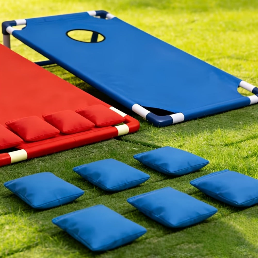 Portable Cornhole Game Set for Outdoor – 2 Boards with 12 Bean Bags & Storage Bag, Blue & Red, for Backyard Beach Tailgate Party Family Fun – Best Outdoor Gift - product image 6