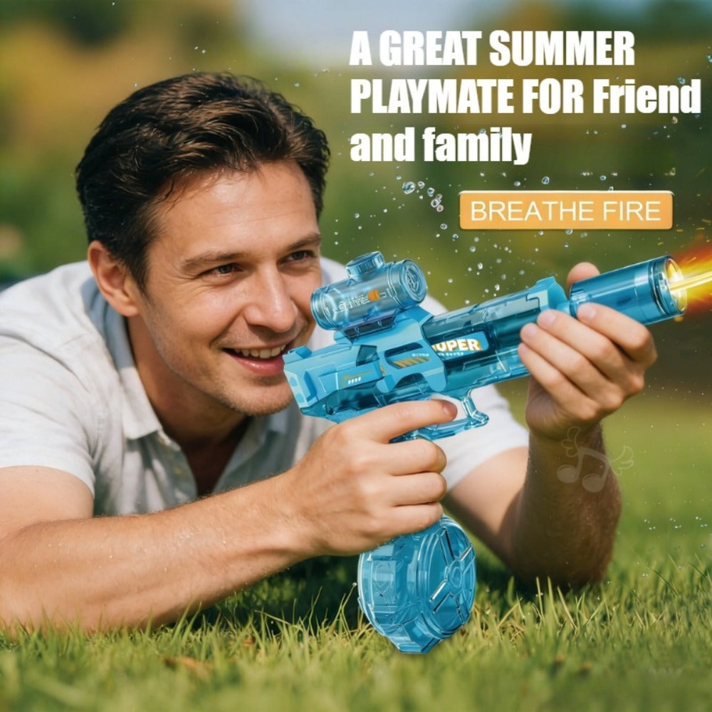 Kids Electric Water Gun with Large Capacity | Automatic Squirt Blaster for Boys & Girls, Outdoor Summer Toy for Swimming Pool Beach Lawn Backyard, Fun Birthday - product image