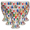 Colorful Geometric Rim Drinking Glasses Set – Shatterproof Wine Glasses for Champagne, Iced Tea & Cocktails – Dishwasher Safe – Perfect Gift for Christmas, Valentine's Day & Partie - product image 14
