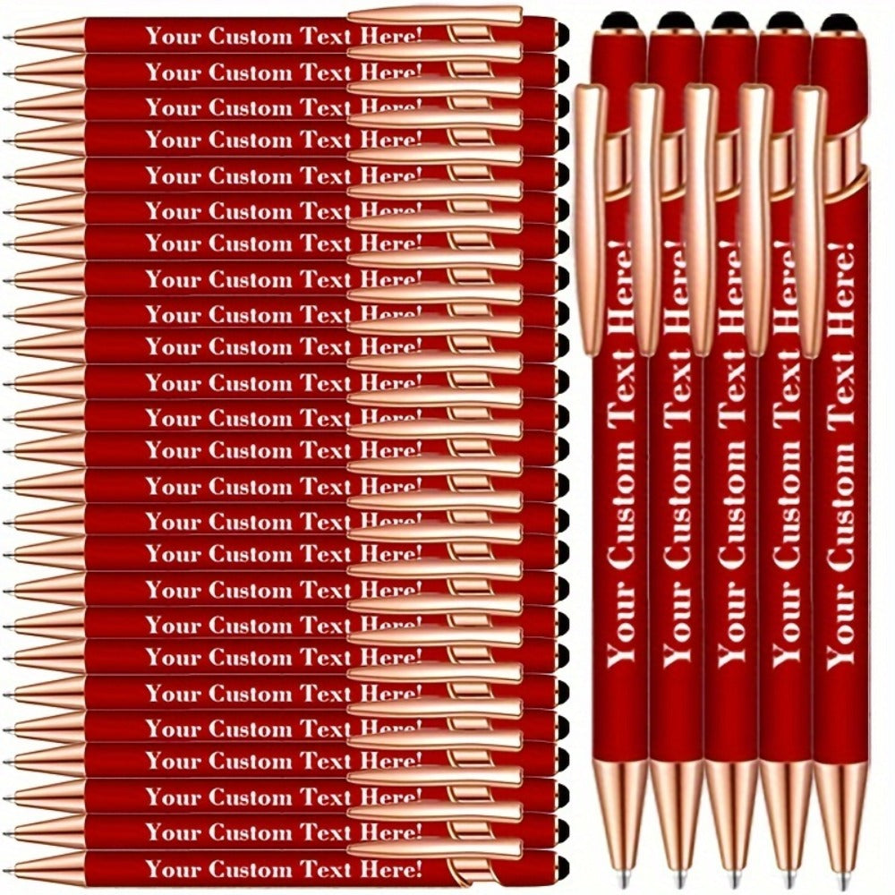 Ballpoint Stylus Pens 30 Pack – 2-in-1 Touchscreen Stylus & Ballpoint Pen with Comfortable Grip, Personalized Engraving, Bulk Set for Office, School, Wedding & Party Favors - product image