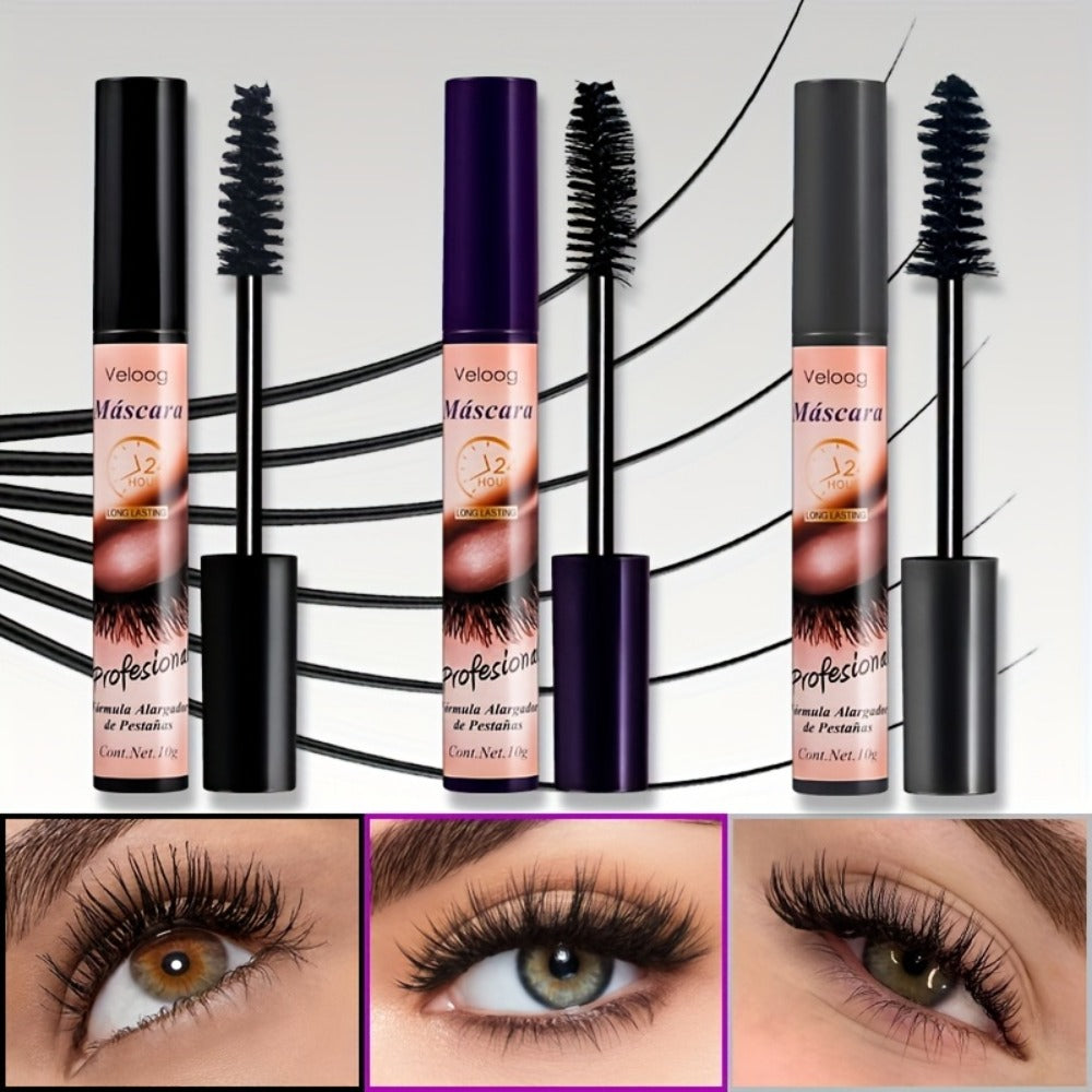 Waterproof Mascara Set 3 Piece — Lengthening Volumizing Curling Lash Mascara with Sea Urchin Spiral Conical Brush Heads, Long-Lasting Smudge-Proof Sweatproof Eye Makeup for Women - product image 7