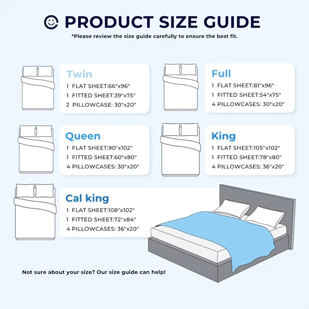 Cooling Fitted Sheet Bamboo Blend Ultra-Soft Deep Pocket Bed Sheet for Hot Sleepers Twin Full Queen King Size Machine Washable Breathable Cooling Bedding White Black Gray Navy Purp - product image 4